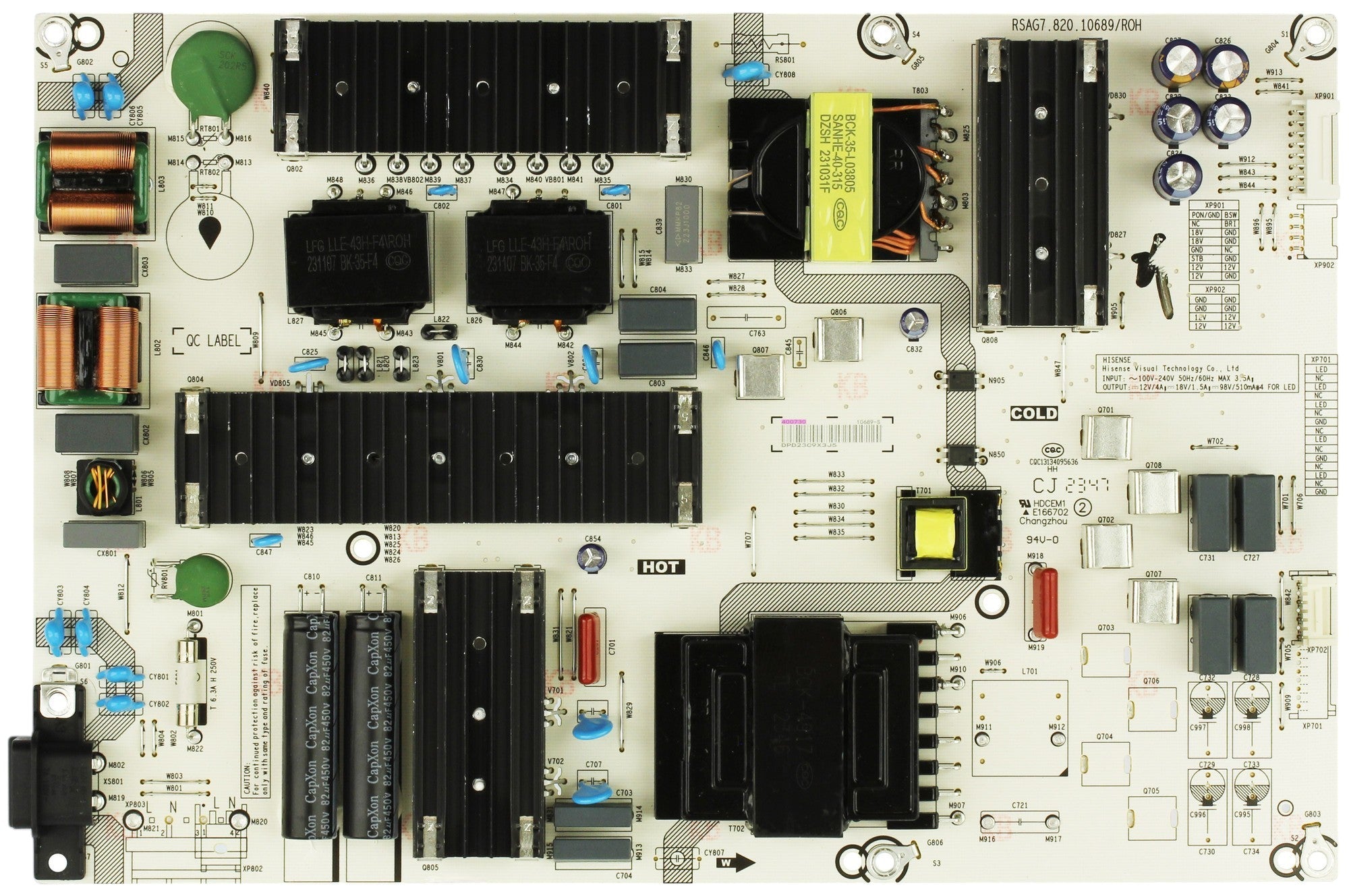Hisense 400730 Power Supply / LED Driver Board