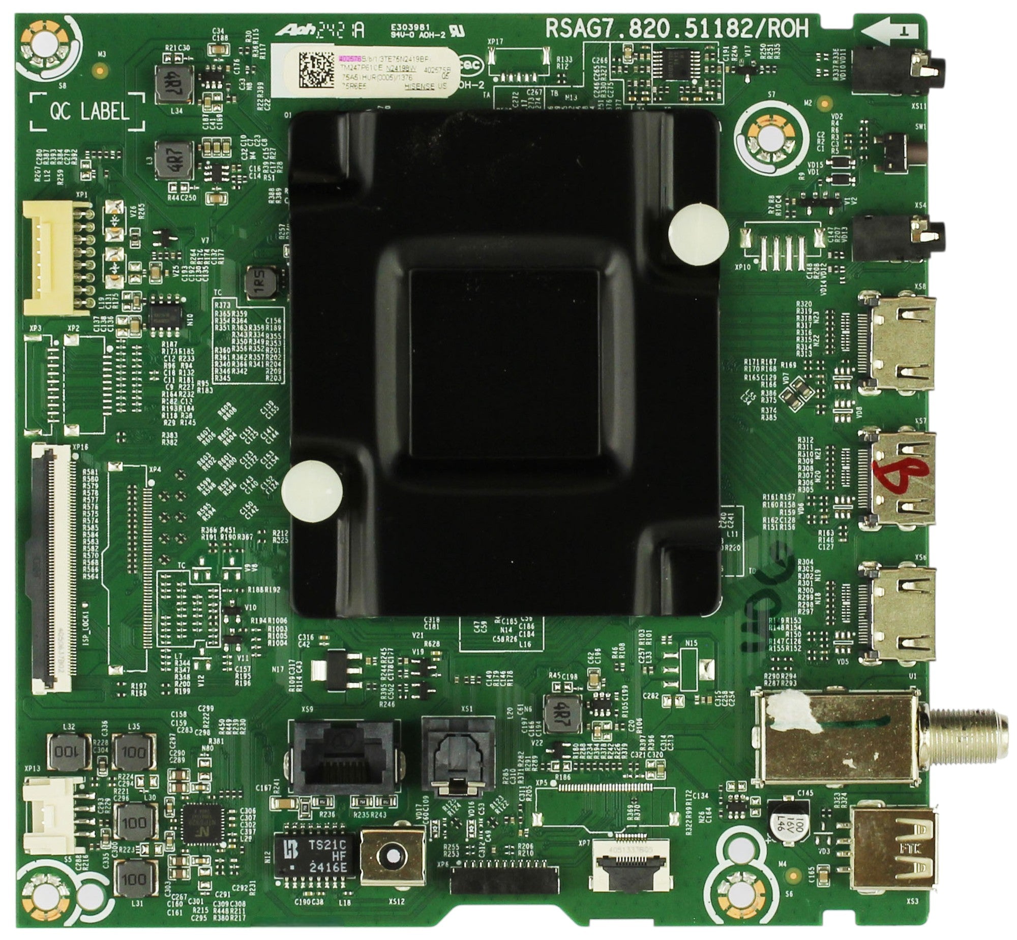 402576 Hisense Main Board, 402575, RSAG7.820.51182/ROH, 75R6E5