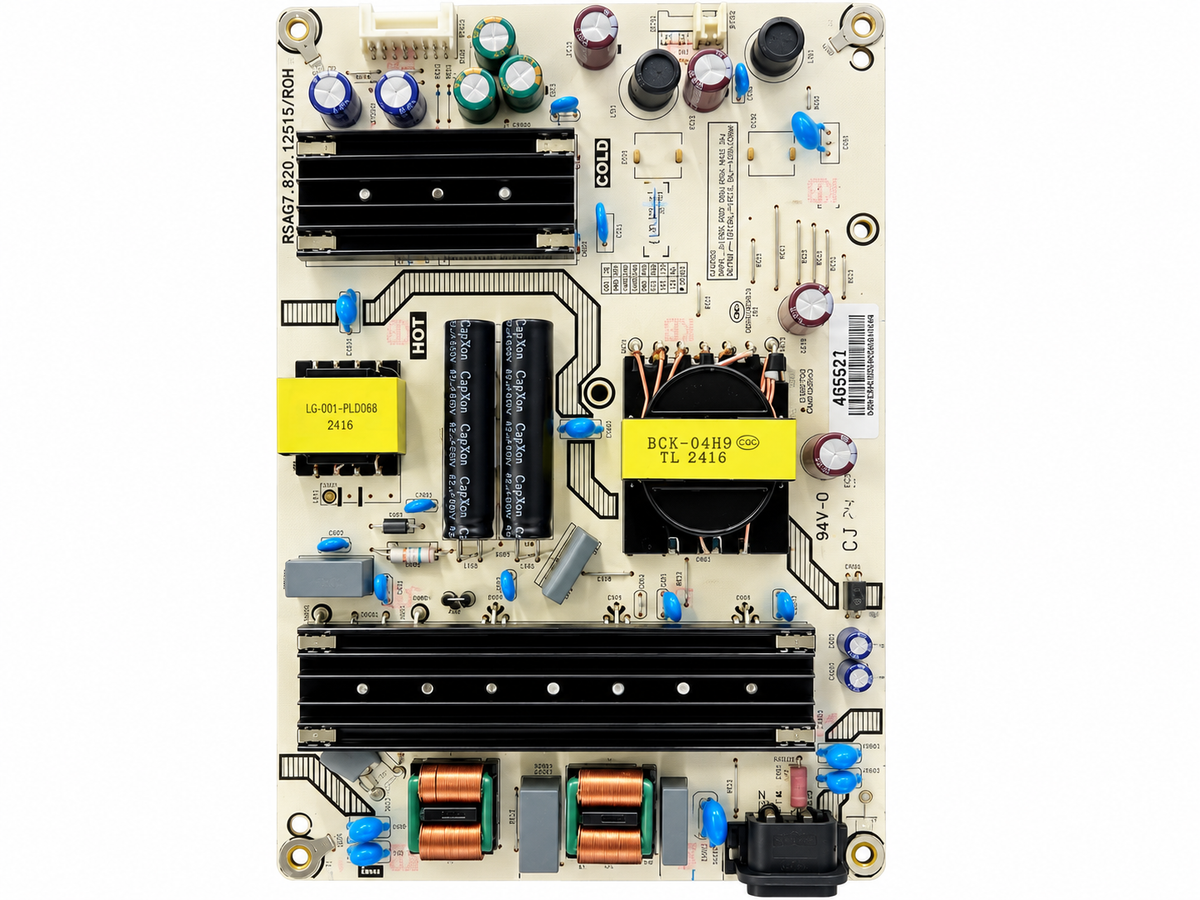 405621 Hisense power supply board on white background