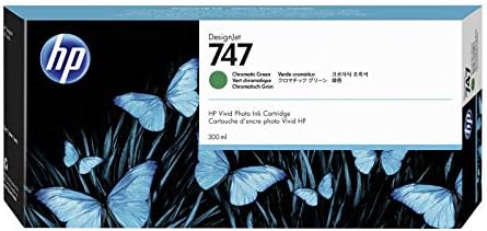 New, Pre-Owned - HP 747 300-ml Green DesignJet Ink Cartridge, P2V84A