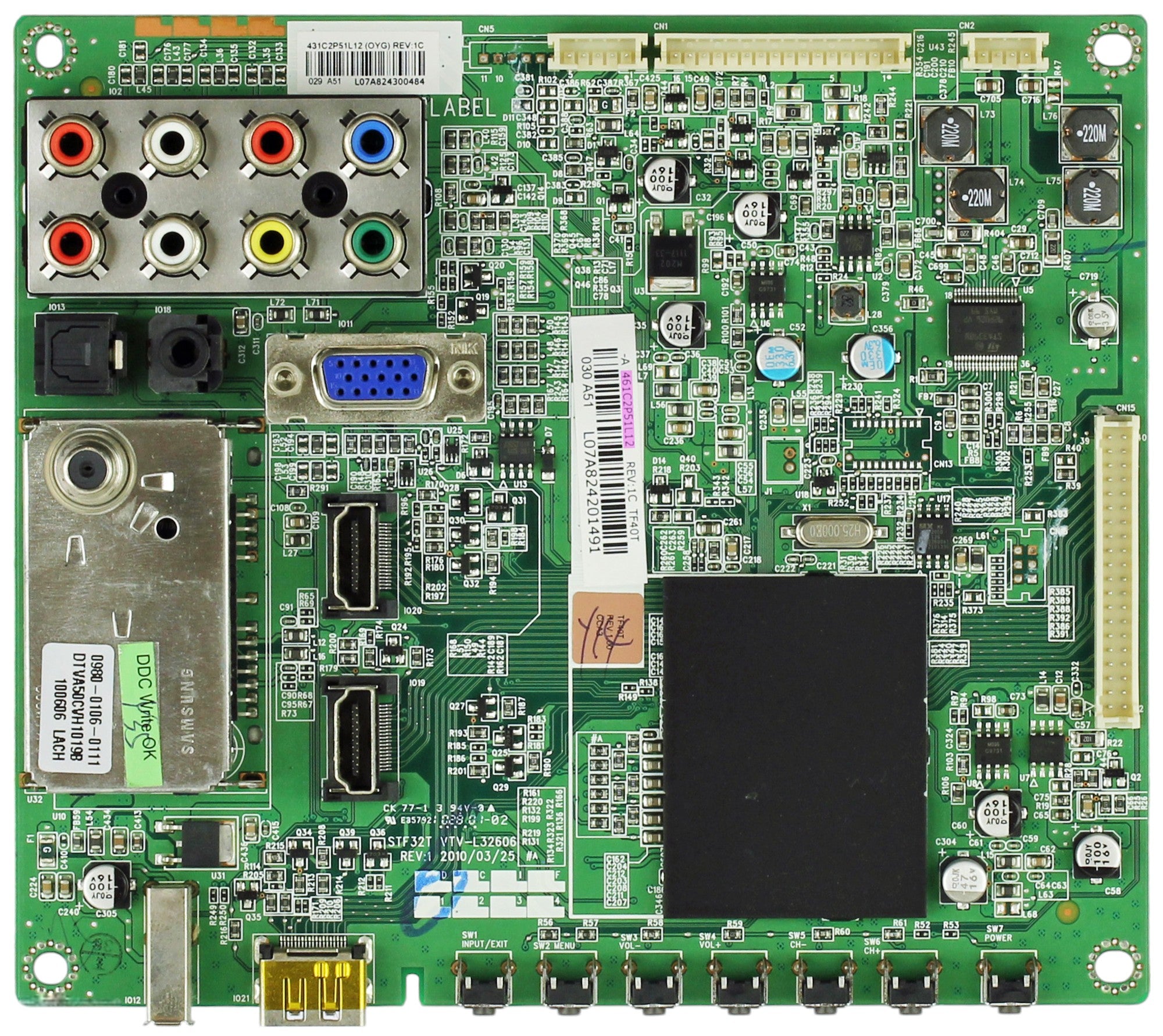 Toshiba 75020136 Main Board for 40FT1U