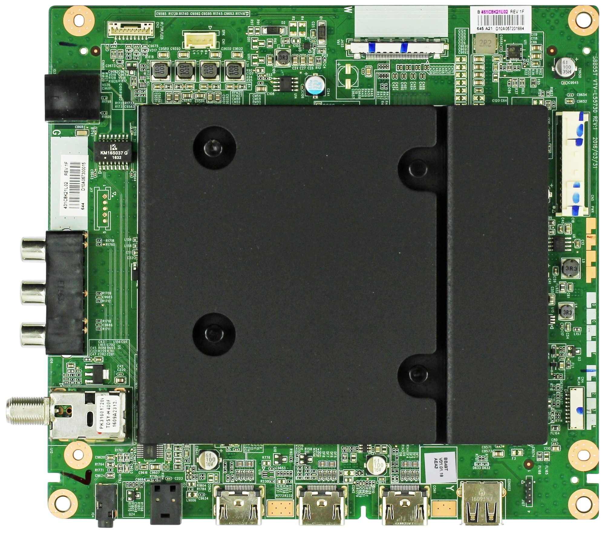 Toshiba 461C8K21L02 Main Board for 49L621U