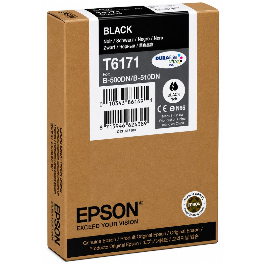 New, Pre-Owned - Epson T6171 110ml DURABrite Black Inkjet Cartridge, T617100