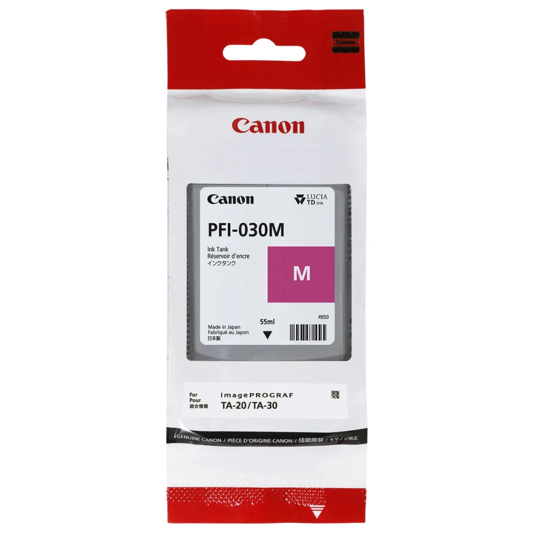 New, Pre-Owned - Canon PFI-030 Standard Yield Magenta Ink Cartridge, 3491C001