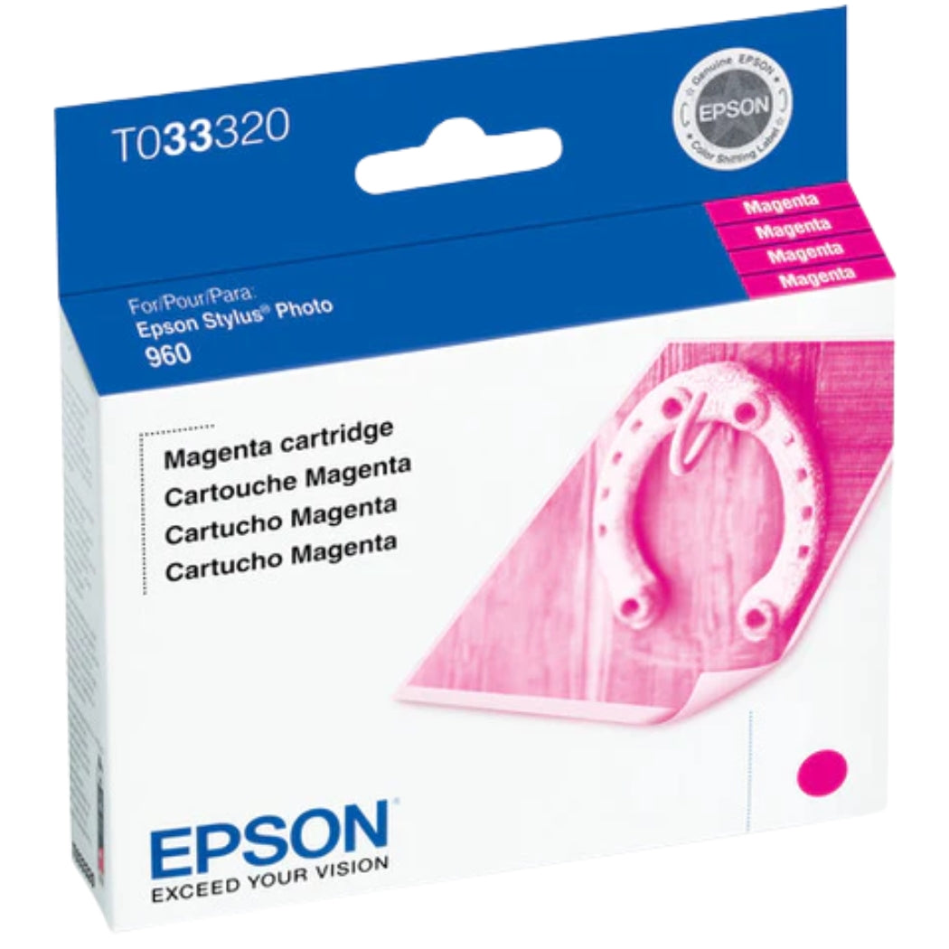 New, Pre-Owned - Epson T0333 Standard-Yield Magenta Ink Cartridge, T033320