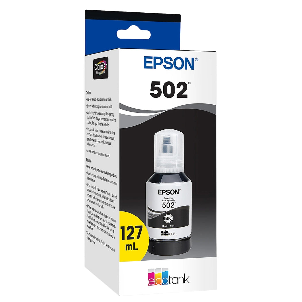 New, Pre-Owned - Epson T502 Black Standard Yield Ink Cartridge (T502120-S)