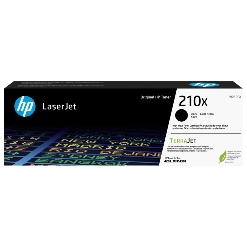 New, Pre-Owned - HP 210X High Yield Black Toner Cartridge, W2100X