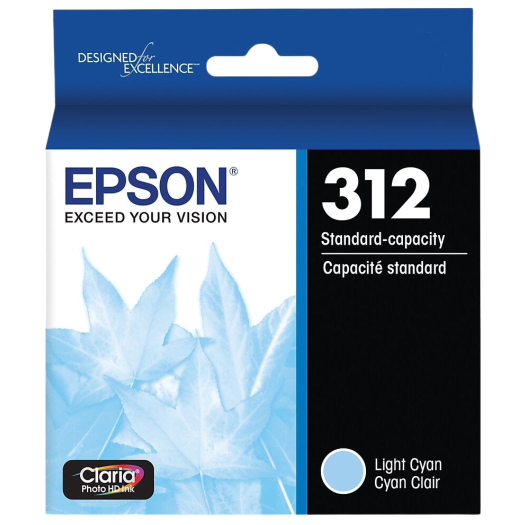 New, Pre-Owned - Epson 312 Light Cyan Claria Photo HD Ink Cartridge, T312520