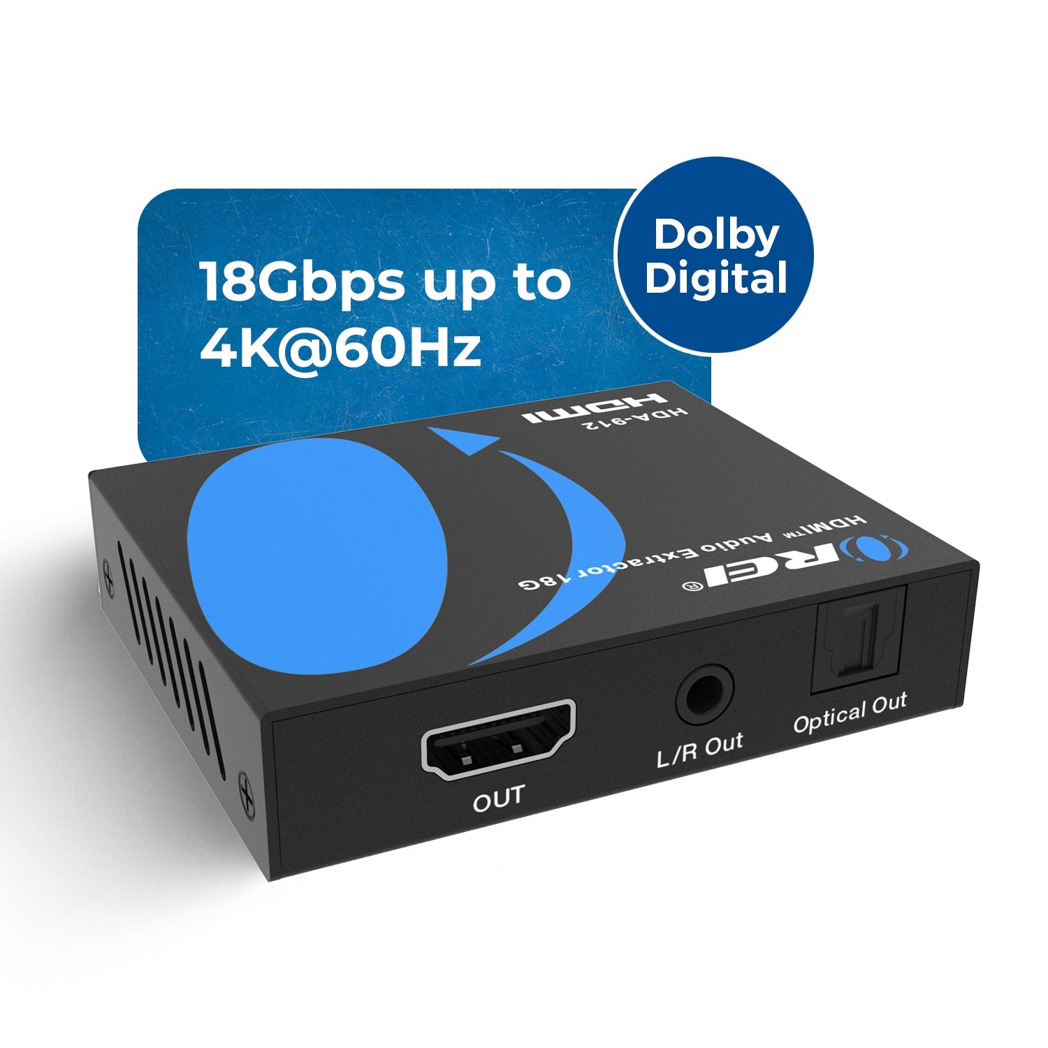 4K HDMI™ Audio Extractor (3.5mm, Optical)-HDA-912