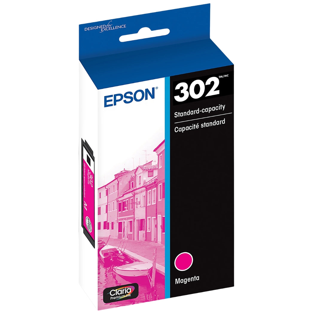 New, Pre-Owned - Epson 302 Magenta Ink Cartridge, T302320