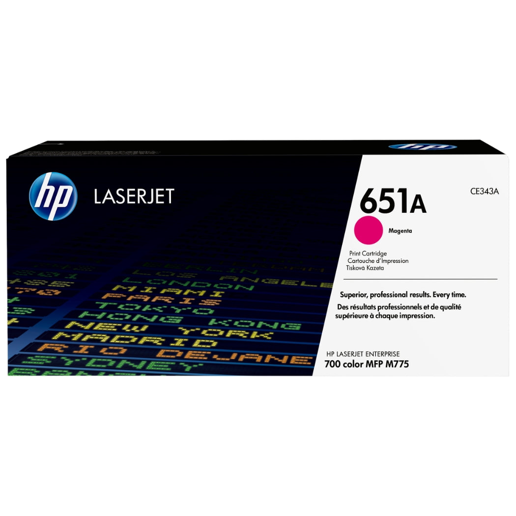 New, Pre-Owned - HP 651A Standard-Yield Magenta Toner Cartridge, CE343A