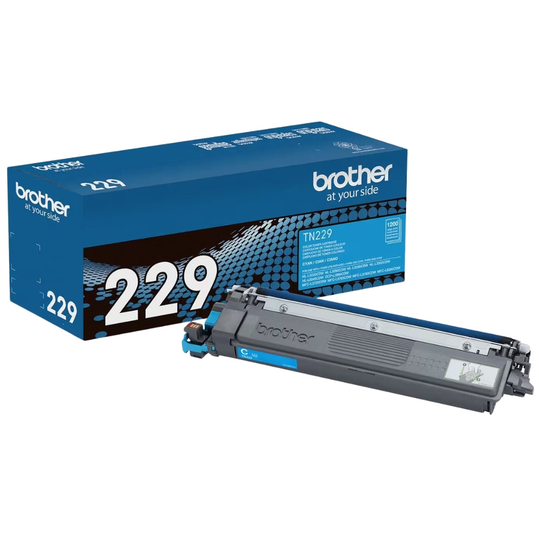 New, Pre-Owned - Brother TN-229 Standard Yield Cyan Toner Cartridge