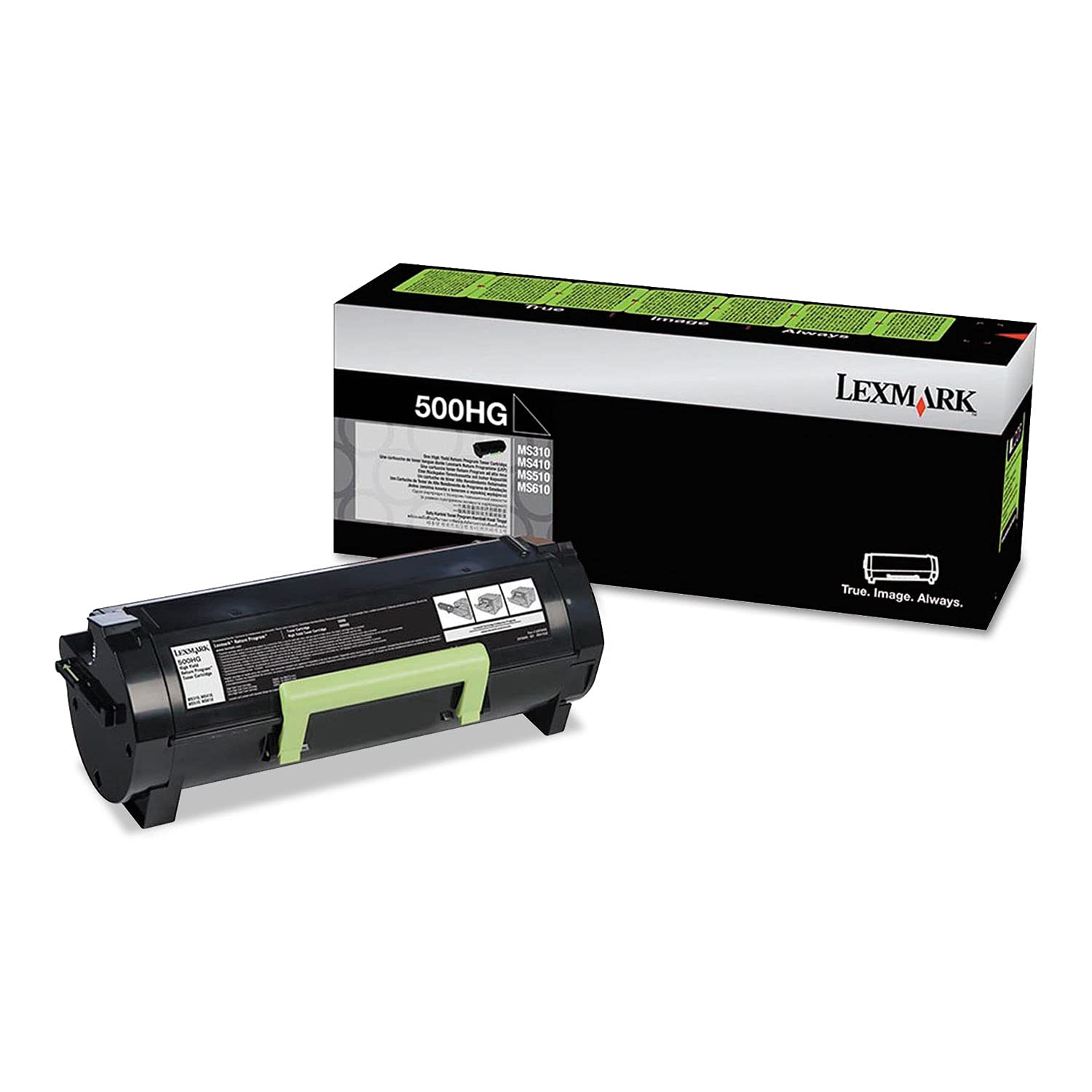 New, Pre-Owned - Lexmark 500HG Black Toner Cartridge, 50F0H0G