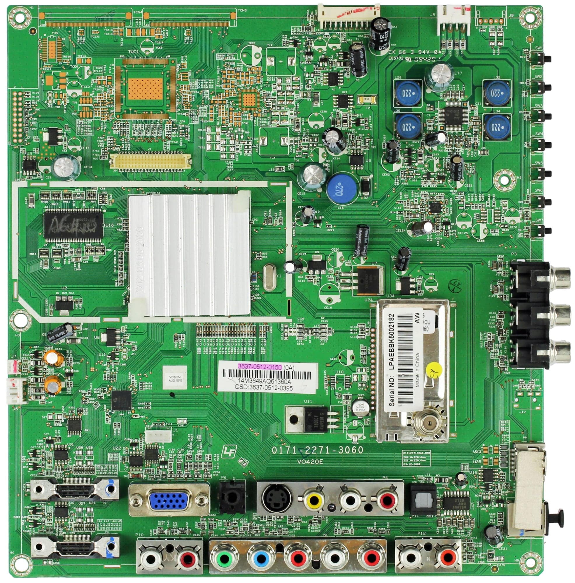 Vizio 3637-0512-0150 (0171-2271-3060) Main Board for VO370M