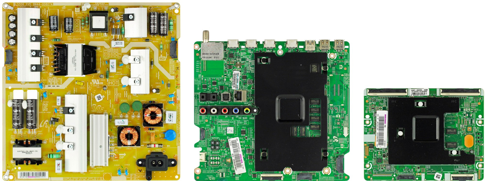 Samsung UN55JU6700FXZA (Version UH02 / US04) Complete TV Repair Parts Kit