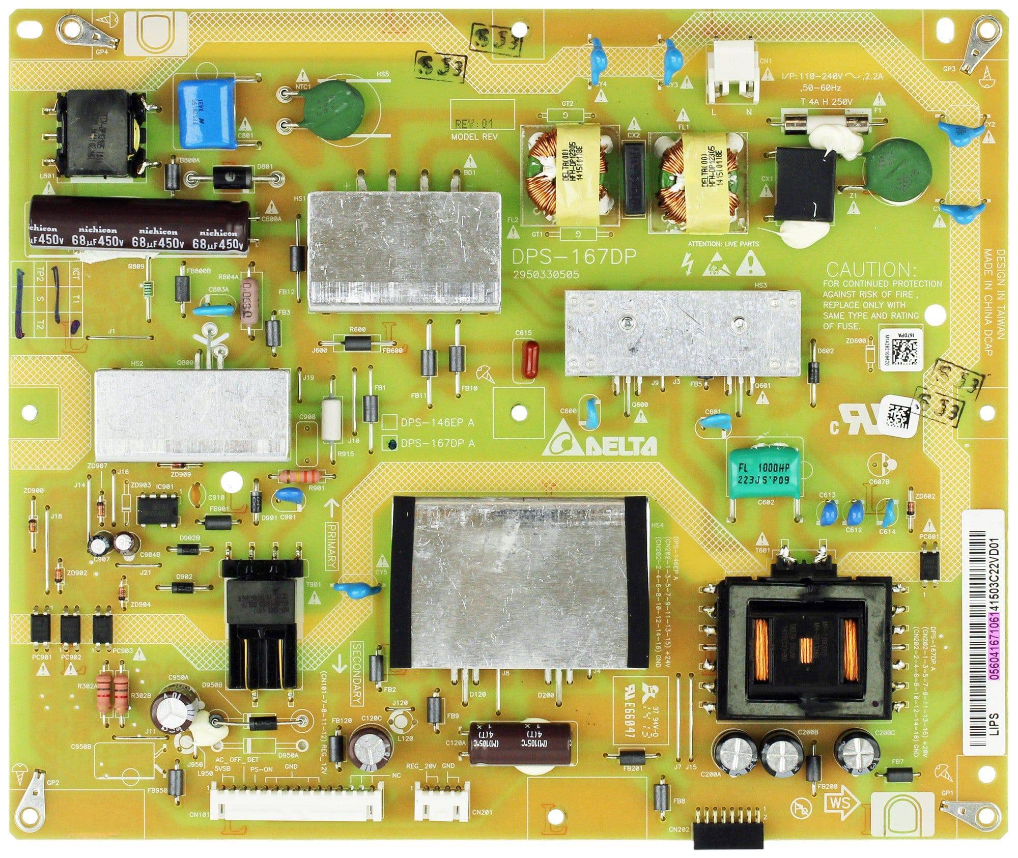 Vizio 056.04167.1061 Power Supply Board