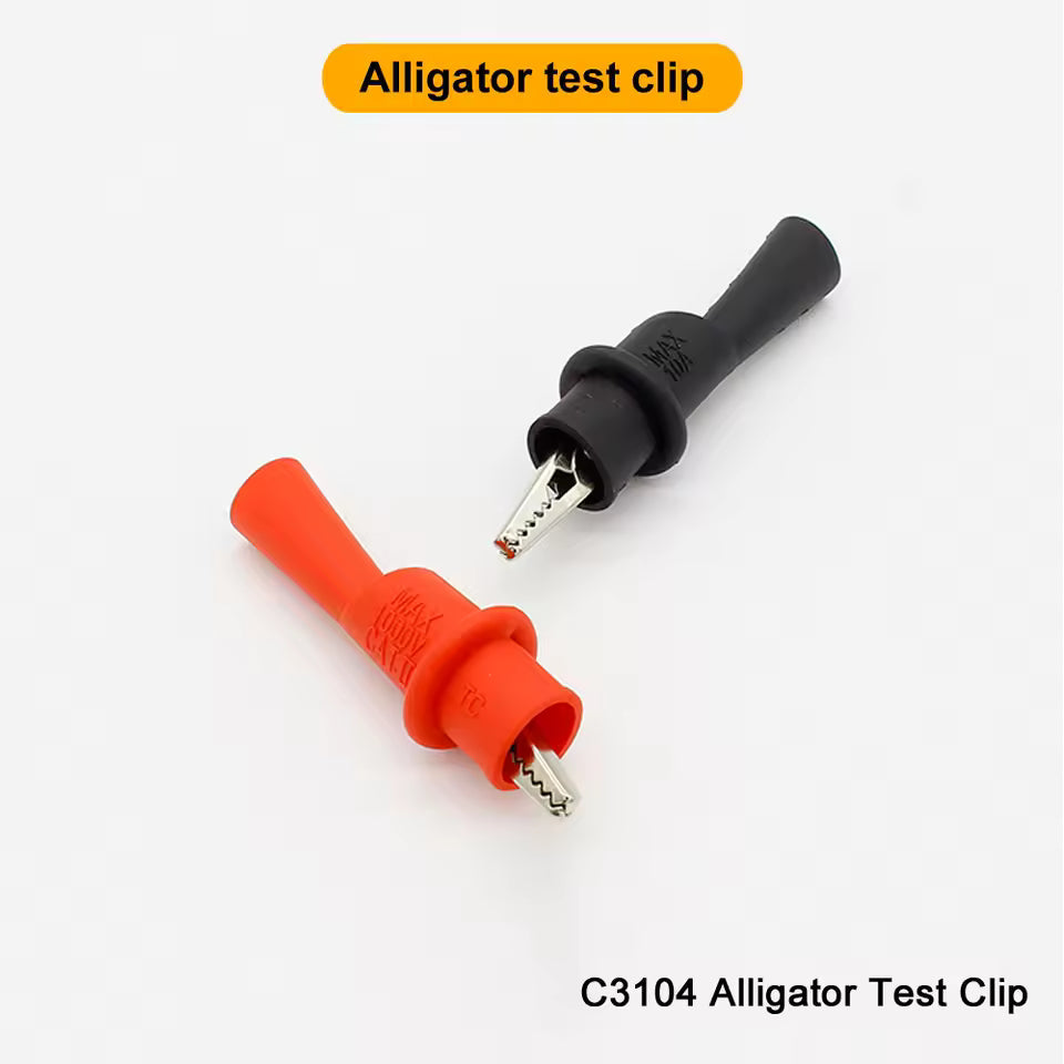 BSIDE Professional Multimeter Alligator Clip Test Leads
