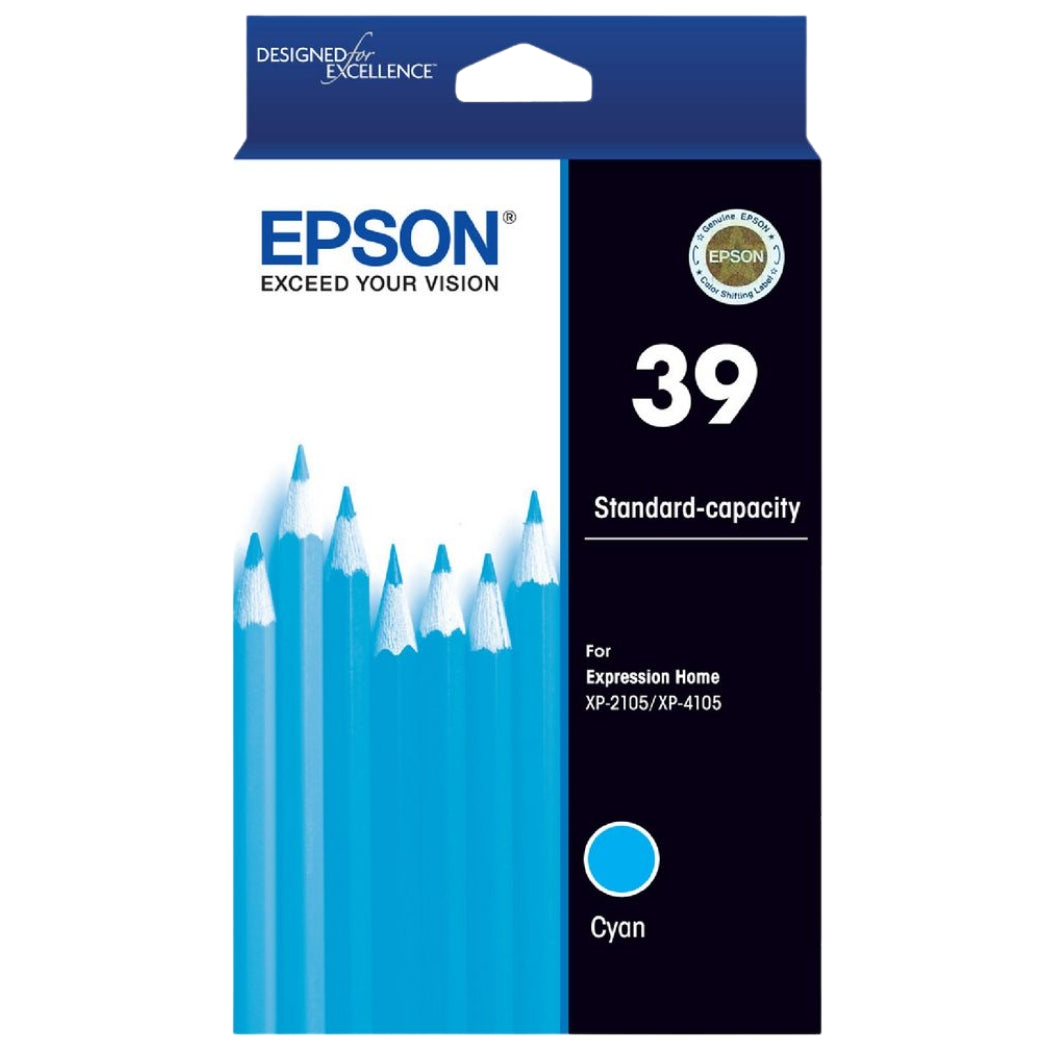 New, Pre-Owned - Epson 39 Standard Yield Cyan Ink Cartridge, C13T04J292