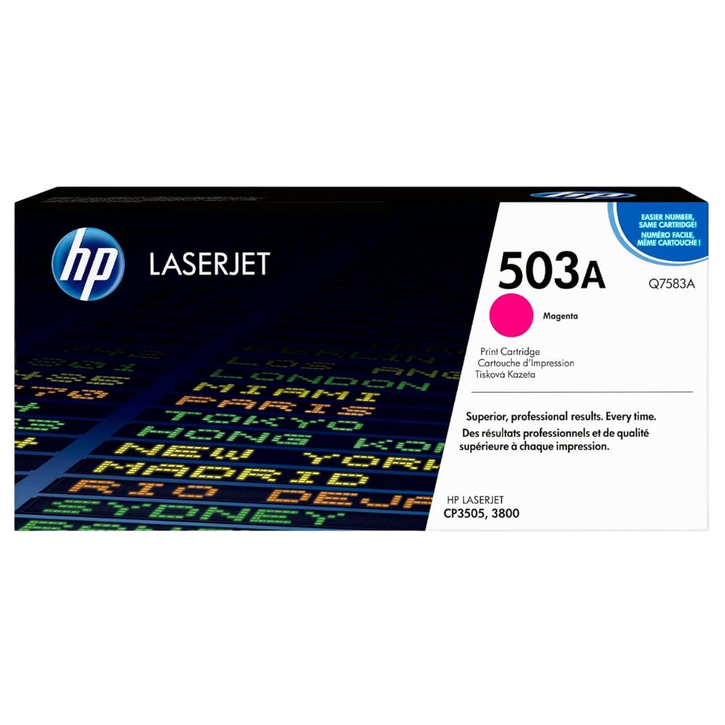 New, Pre-Owned - HP 503A Standard-Yield Magenta Toner Cartridge, Q7583A