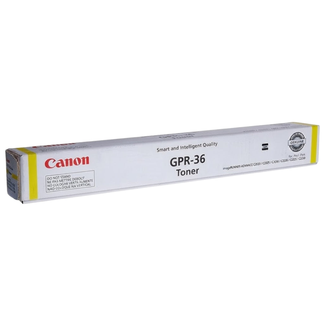 New, Pre-Owned - Canon GPR-36 Standard Yield Yellow Toner Cartridge, 3785B003AA