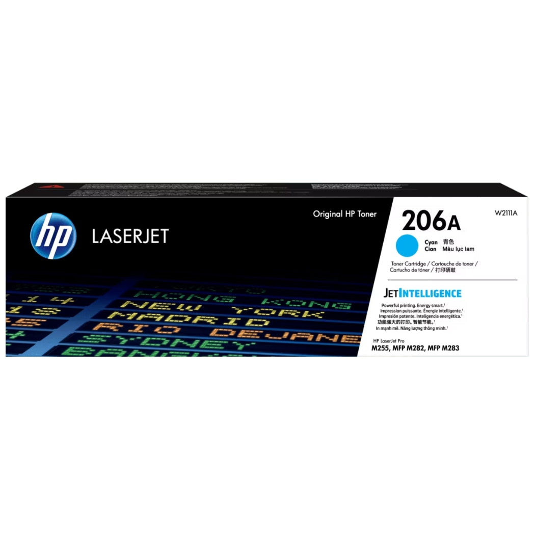 New, Pre-Owned - HP 206A (W2111A) Cyan New, Pre-Owned - LaserJet Toner Cartridge