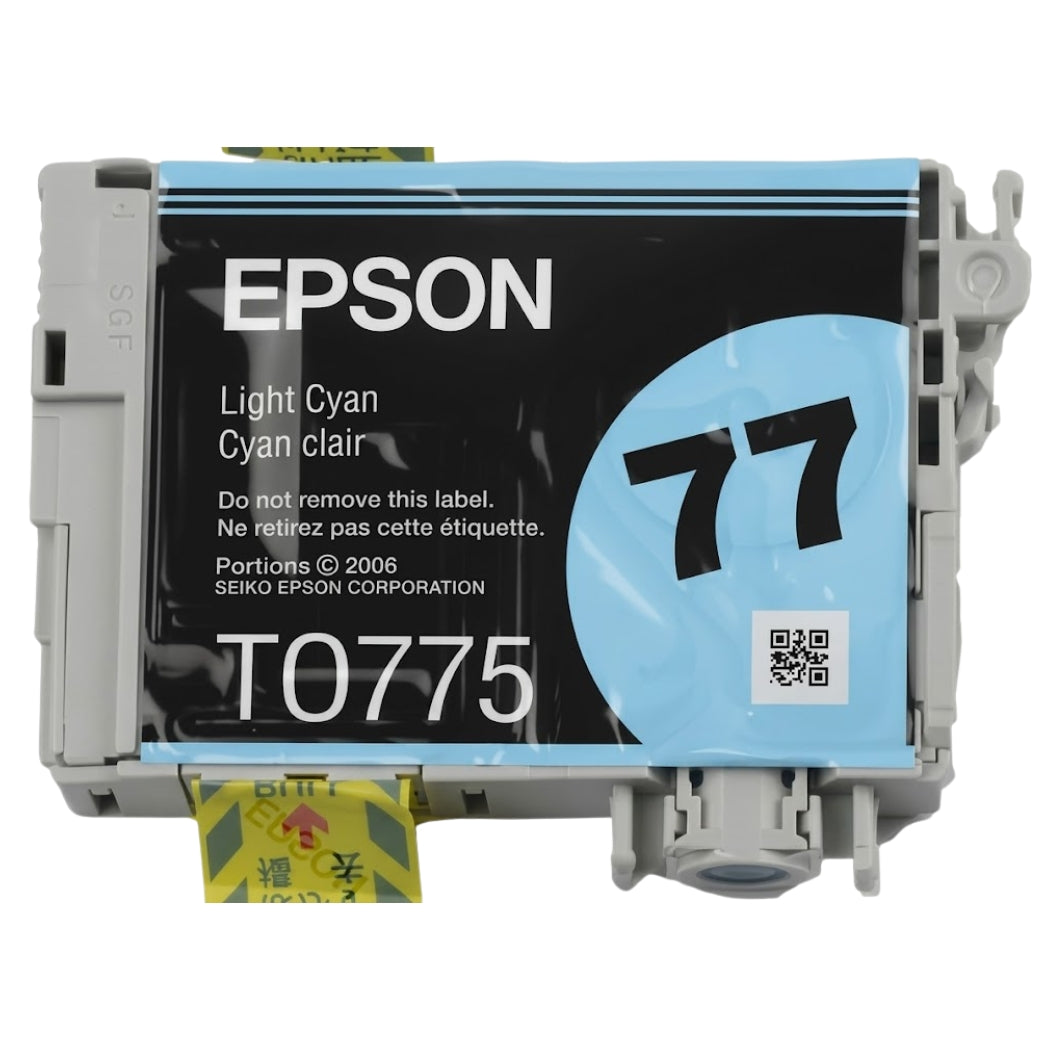 New, Pre-Owned - Epson 77 (T0775) Light Cyan Ink Cartridge