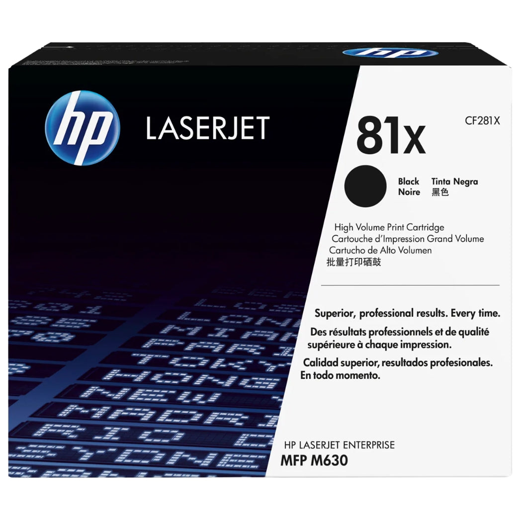 New, Pre-Owned - HP 81X High Yield Black LaserJet Toner Cartridge, CF281X