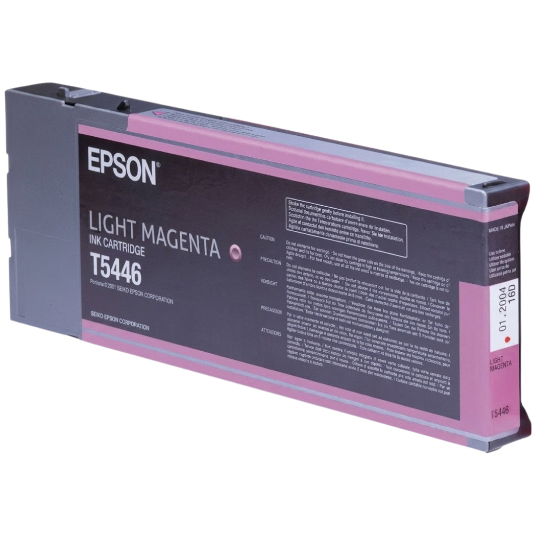 New, Pre-Owned - Epson T5446 High-Yield Light Magenta 220ml Ink Cartridge, T544600