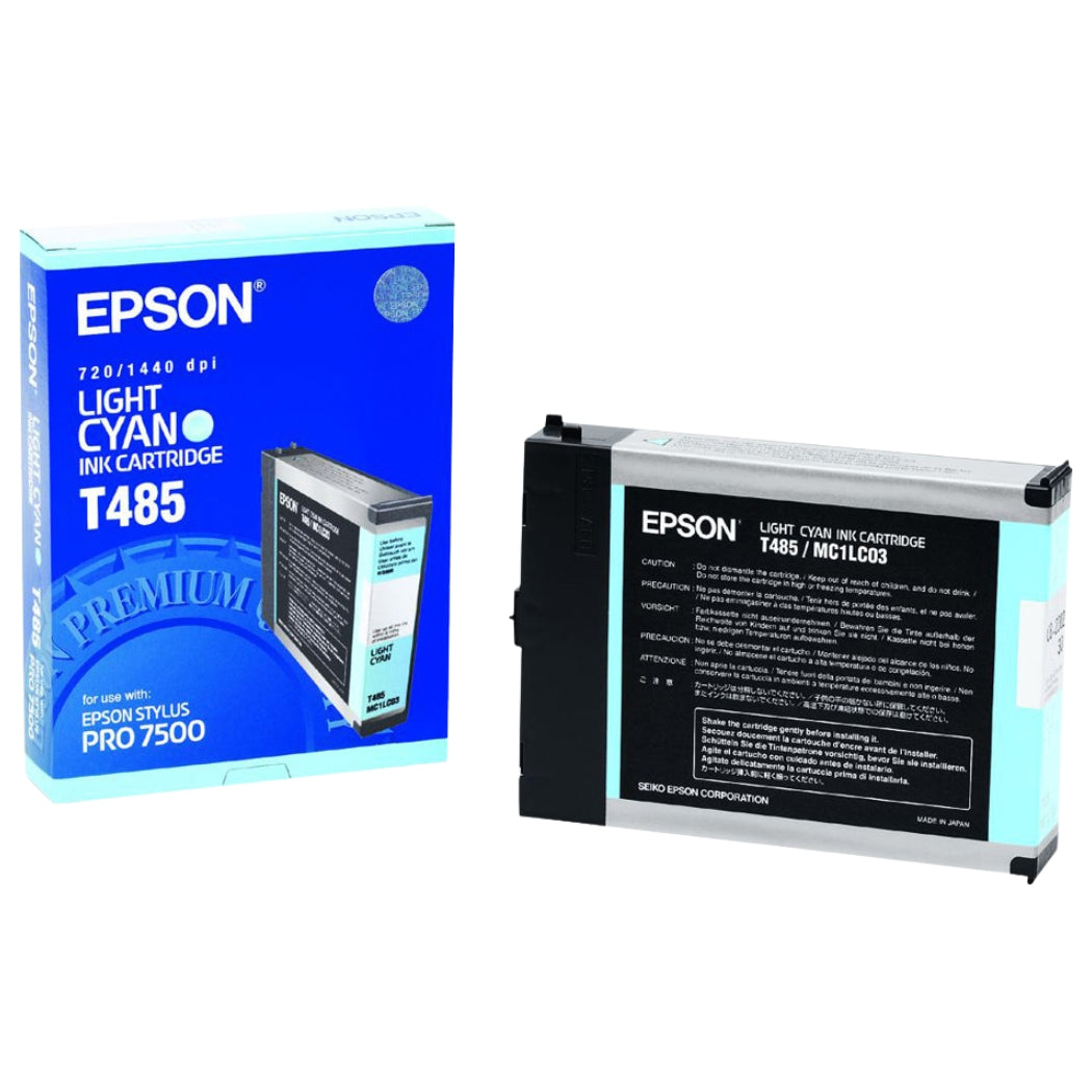 New, Pre-Owned - Epson T485 Light Cyan Ink Cartridge, T485011