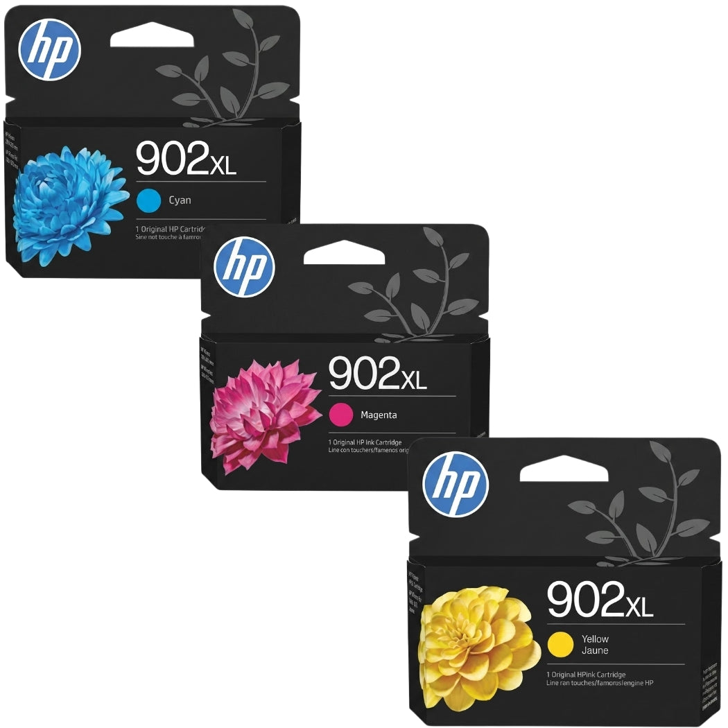 New, Pre-Owned - HP 902XL Cyan, Magenta & Yellow Ink Cartridge
