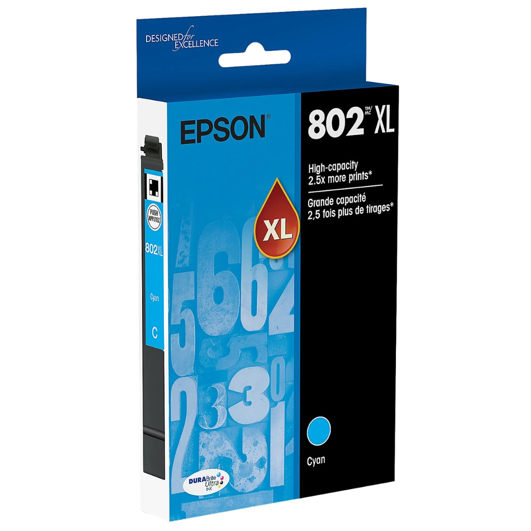New, Pre-Owned - Epson T802XL High Yield Cyan Ink Cartridge, T802XL220