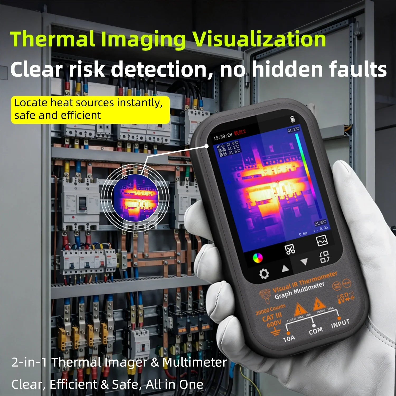 BSIDE SH8 Professional Thermal Multimeter with Macro Lens