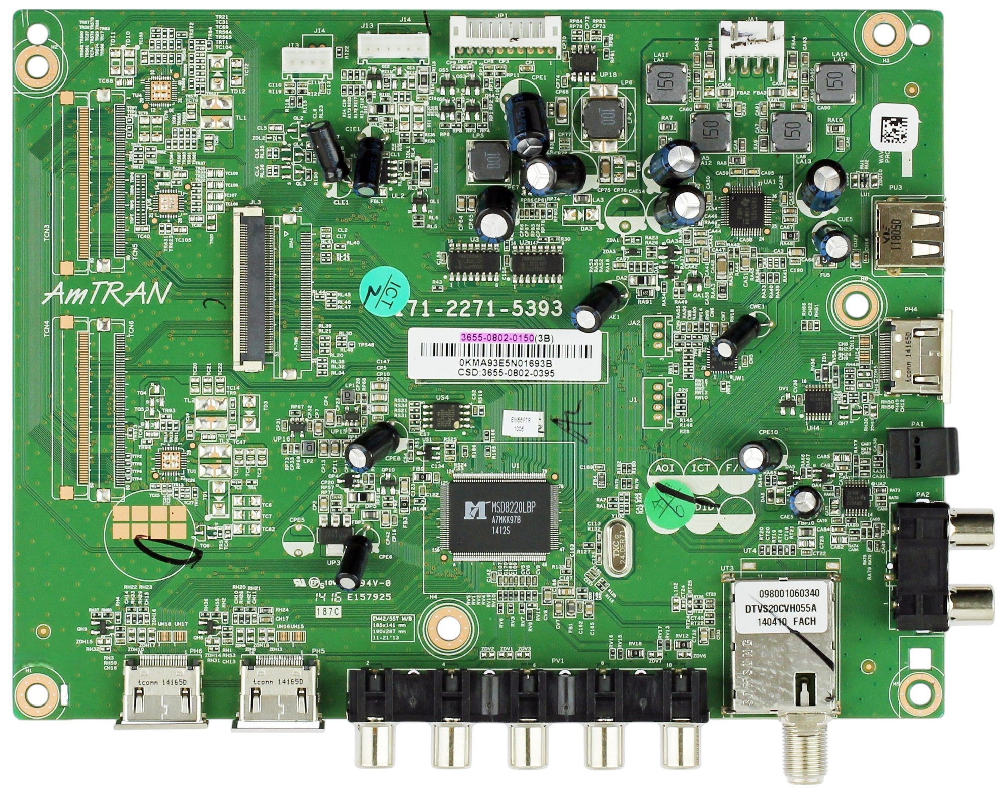 JVC 3655-0802-0150 Main Board for EM55FTR