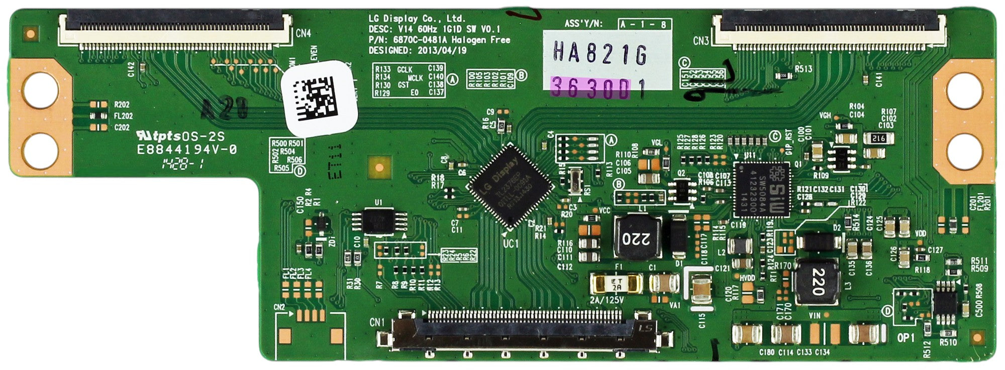 LG 6871L-3630D TV Module, T-Con board, 6870C-0481A, 49LB5550-UY