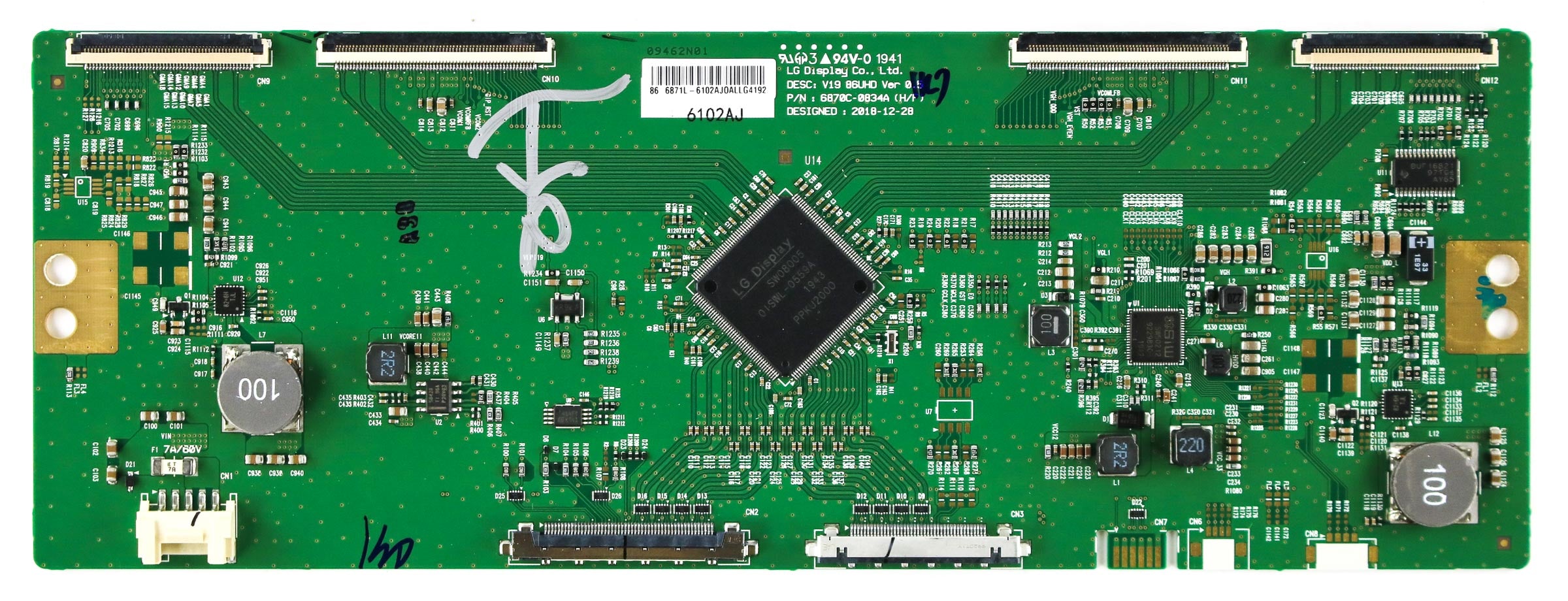 LG 6871L-6102A 6871L-6102B 6871L-6102D (6870C-0834A) T-Con Board