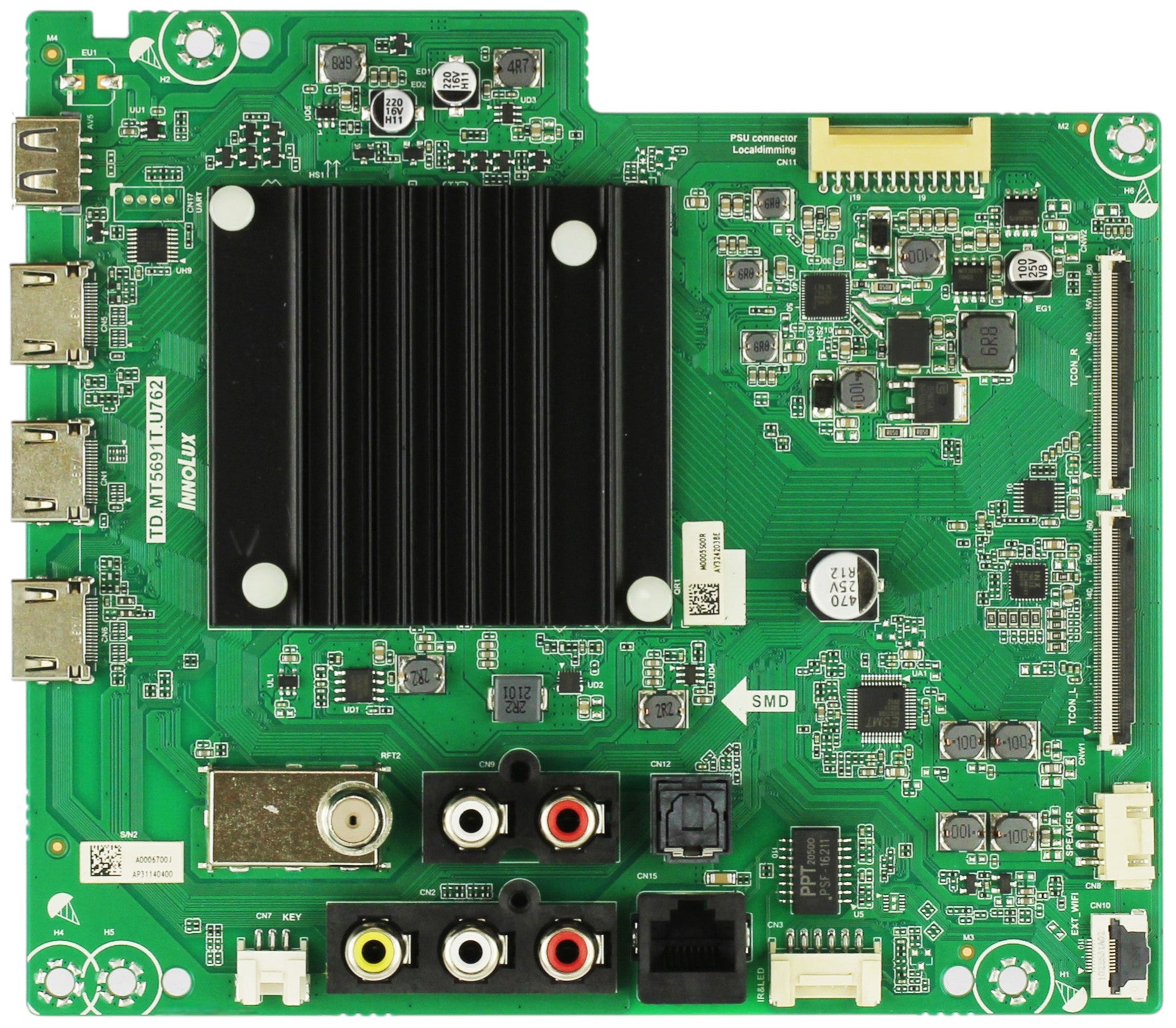 6M03A0006700J Vizio Main Board, A0009N00J, TD.MT691T.U765, V655-J09, M65Q6-J09