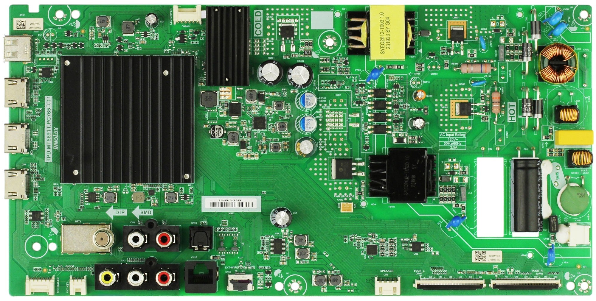 Vizio 6M03A000CT00J Main Board/Power Supply V505-J09 (LINIG1AZ Serial)