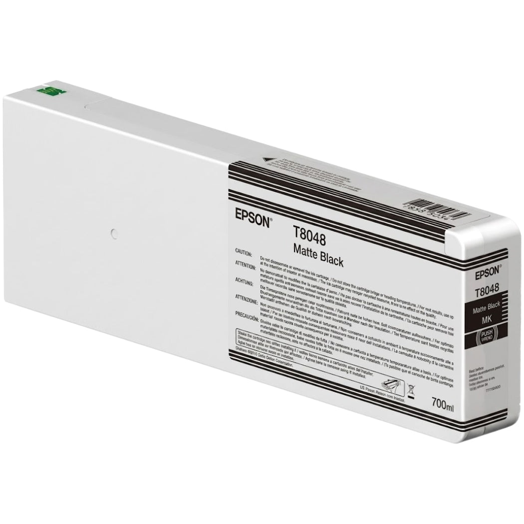 New, Pre-Owned - Epson 700ml UltraChrome HD Matte Black Ink Cartridge, T804800
