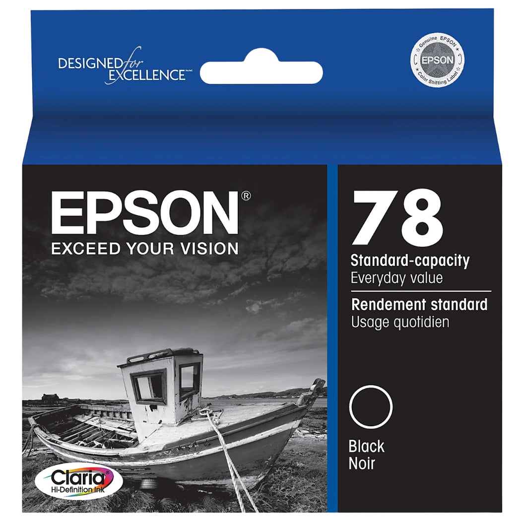 New, Pre-Owned - Epson 78 (T078120) Black Ink Cartridge