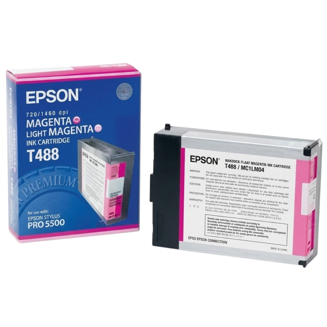 New, Pre-Owned - Epson T488 Standard Yield Magenta Ink Cartridge. T488011
