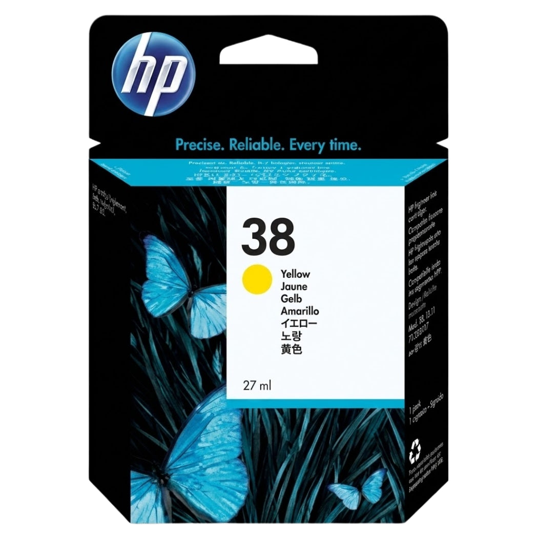 New, Pre-Owned - HP 38 Yellow (C9417A) Ink Cartridge