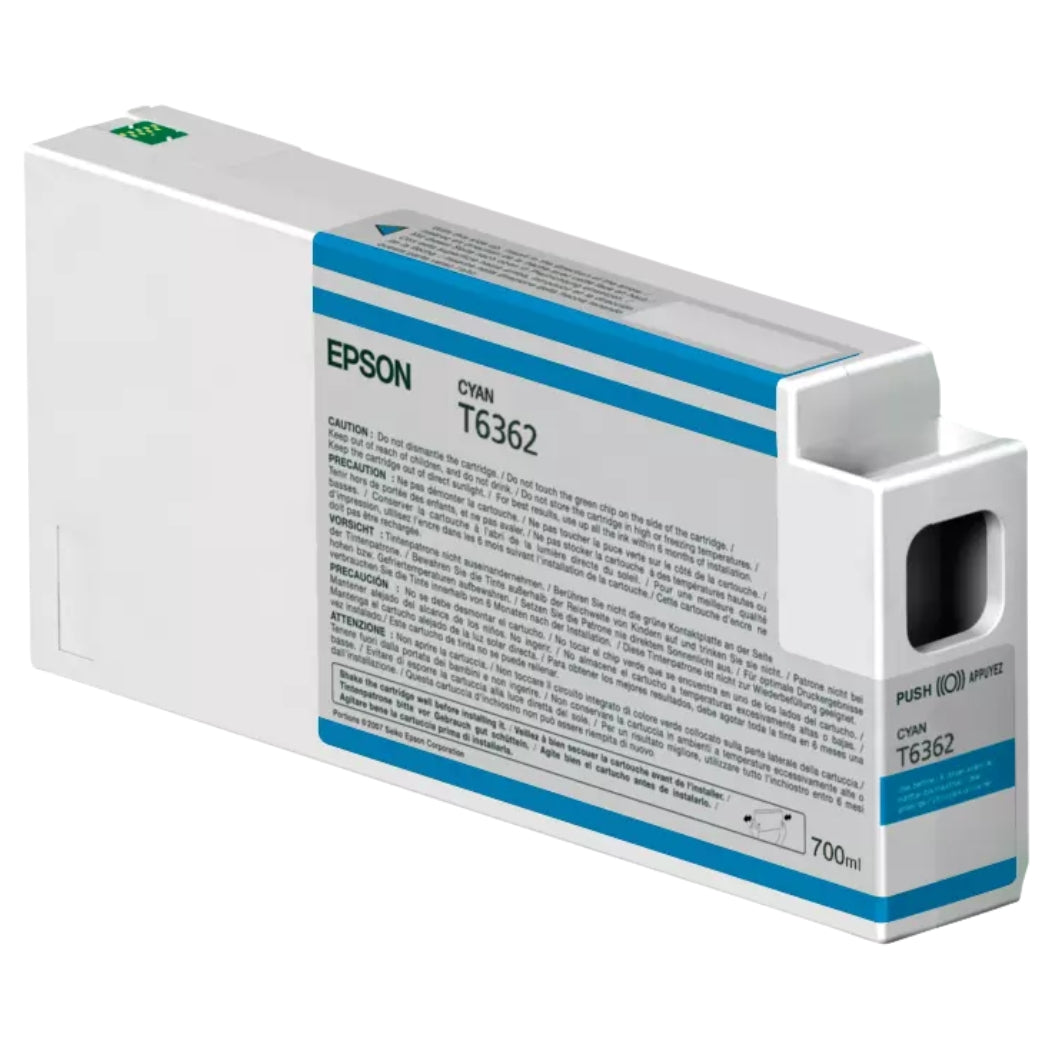 New, Pre-Owned - Epson T6362 Cyan Ink Cartridge, T636200