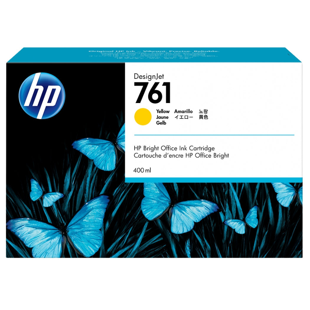New, Pre-Owned - HP 761 400mL (CM992A) Yellow Ink Cartridge