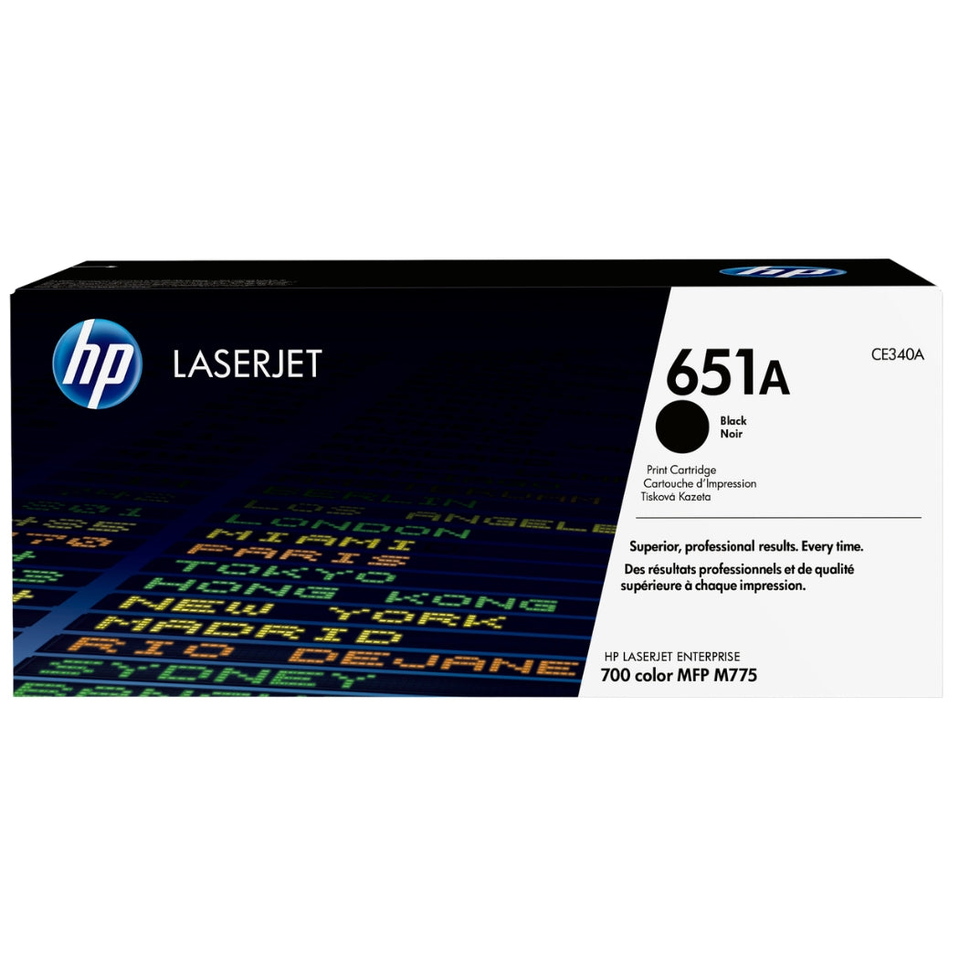 New, Pre-Owned - HP 651A Standard-Yield Black Toner Cartridge, CE340A