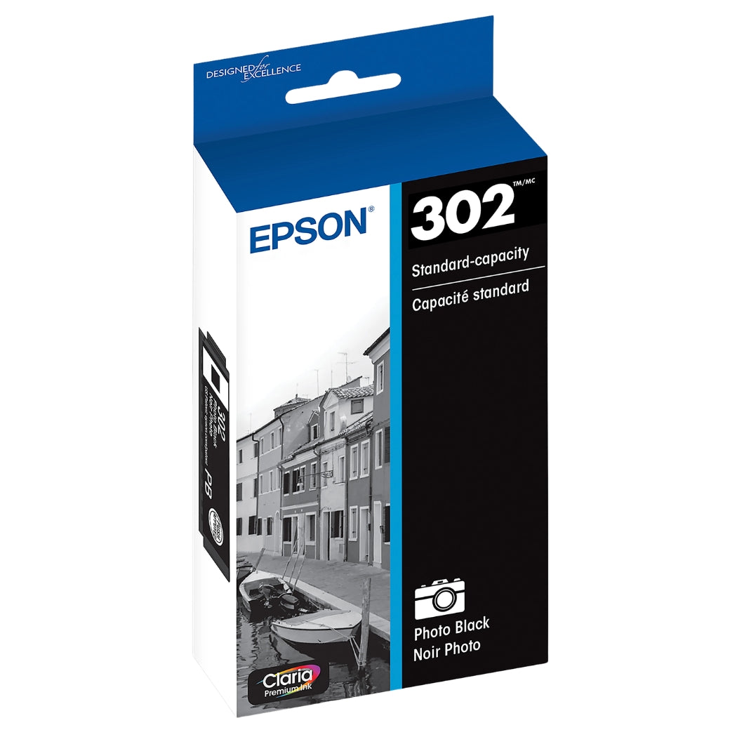 New, Pre-Owned - Epson 302 Photo Black Ink Cartridge, T302120