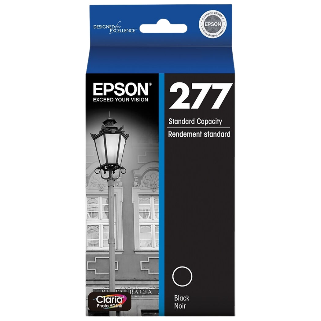New, Pre-Owned - Epson 277 Standard-Yield Black Inkjet Cartridge, T277120-S