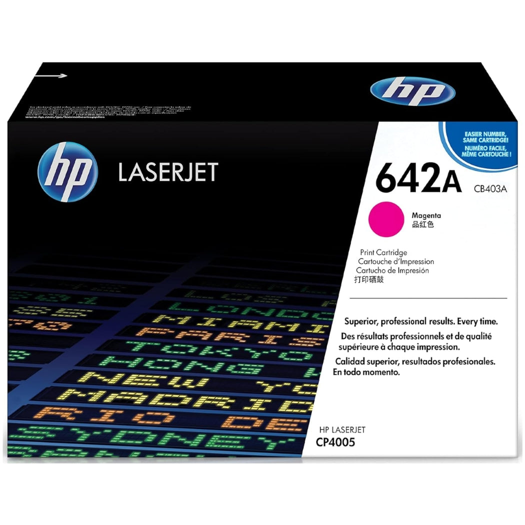 New, Pre-Owned - HP 642A High Yield Magenta LaserJet Toner Cartridge, CB403A