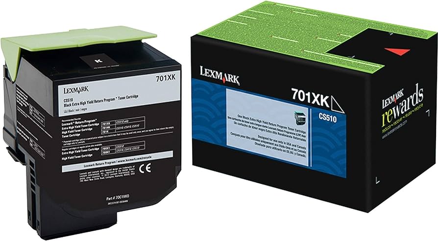 New, Pre-Owned - Lexmark CS/CX510 Extra High Yield Black Toner Cartridge, 70C1XK0