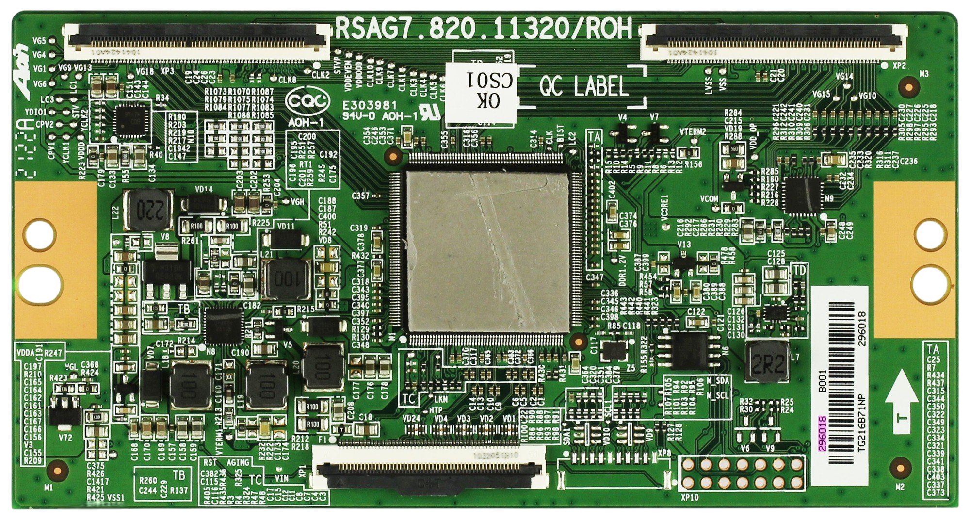 296018 Hisense T-con, RSAG7.820.11320/ROH, 75U6G