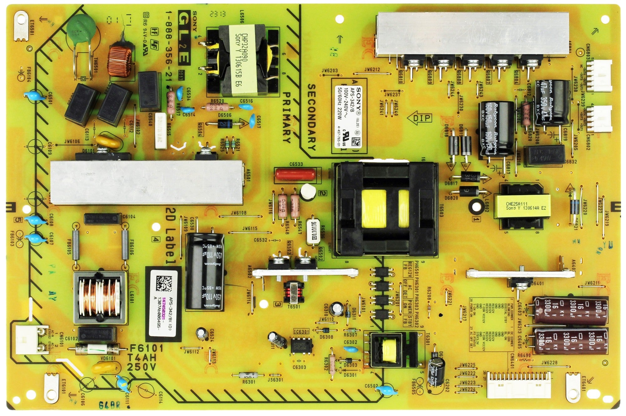 Sony 1-474-503-21 GL2E Power Supply for KDL-47W802A / KDL-55W802A